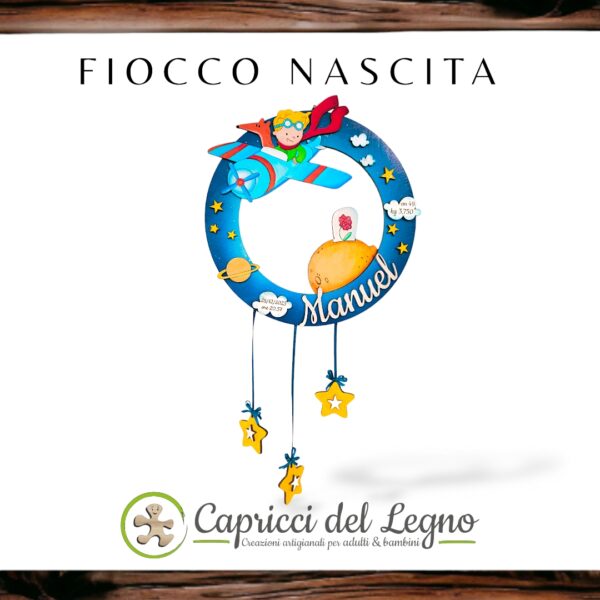 Piccolo principe - Fiocco Nascita cerchio