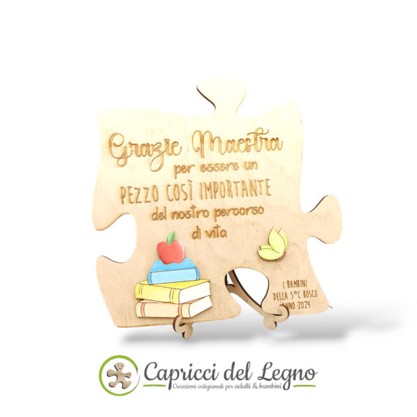 Targa puzzle - maestre - immagine 2